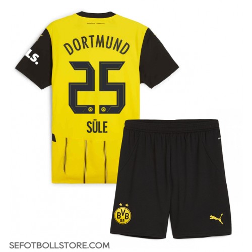 Borussia Dortmund Niklas Sule #25 Replika babykläder Hemmaställ Barn 2024-25 Kortärmad (+ korta byxor)